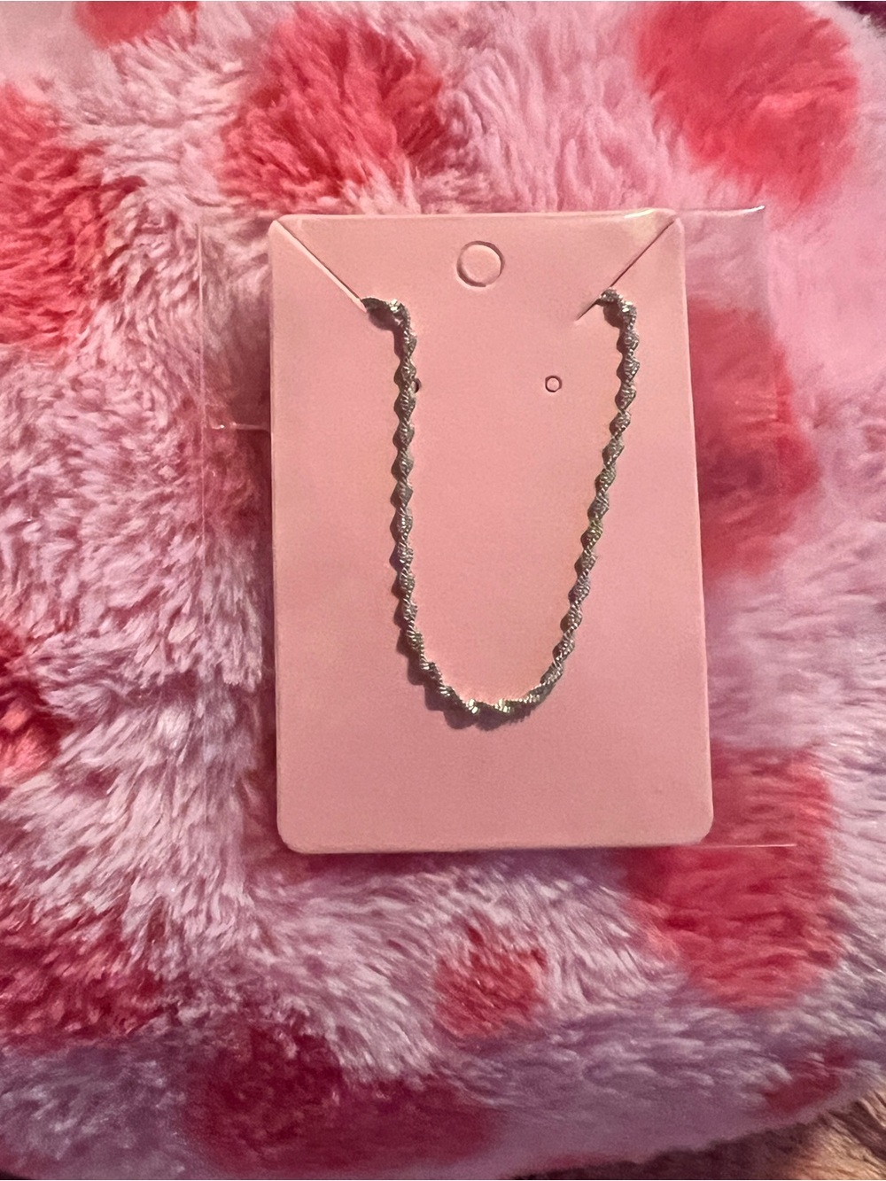 Silver Twisted Rope Chain Necklace - Women Jewelry